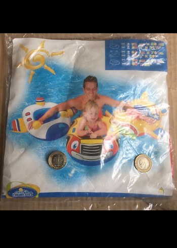 çocuk şişme koltukları 85tl ve yüzme simitleri  195 tl - Görsel 3