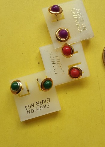 Uzun Renkli Boncuklu Kadın Kolye,küpe, bileklik - Görsel 13