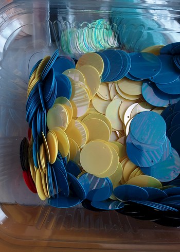 Çok Renkli Yuvarlak süs eşyası - Görsel 5