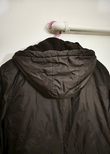 Siyah Uzun Fermuarlı  Mont - Görsel 6