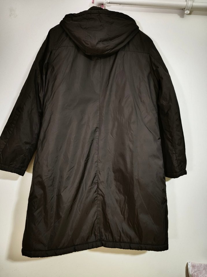 Siyah Uzun Fermuarlı  Mont - Görsel 2