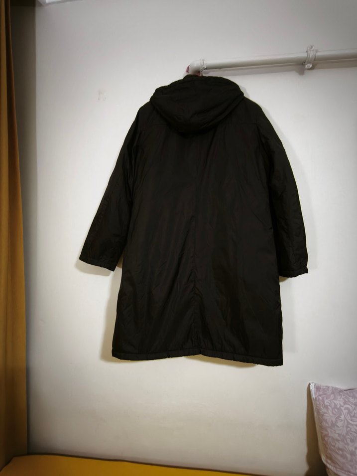 Siyah Uzun Fermuarlı  Mont - Görsel 3