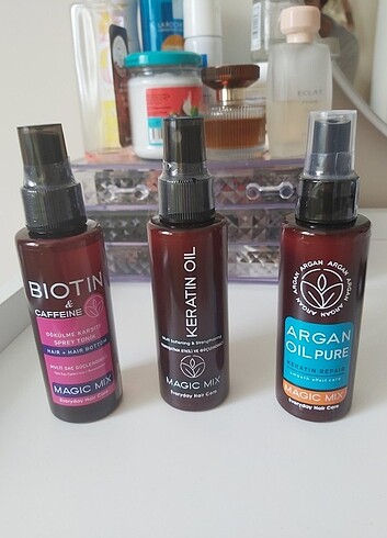 Acılmamış sac keratin argan biotin spreyi