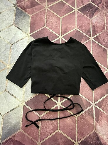 Zara Bağcıklı dekolteli crop top