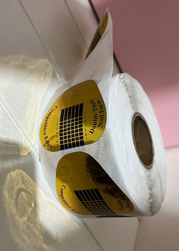 Altın Renkli Tırnak Kalıbı Stickerları - Görsel 2