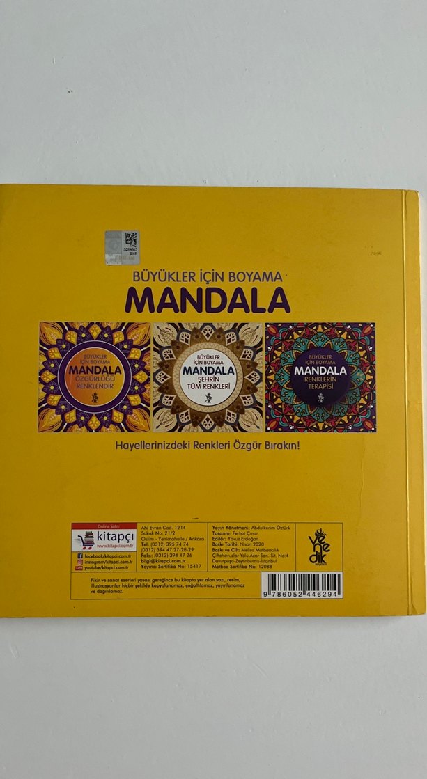 Büyükler İçin Mandala Boyama Kitabı - Görsel 2