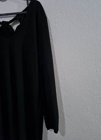 universal Beden Kadın Sırt Detaylı Siyah Elbise