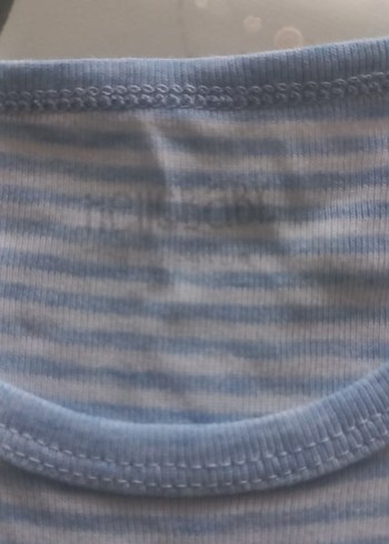 Erkek Bebek Kolsuz Çizgili Body - Görsel 3