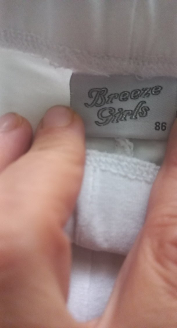 Düğmeli Beyaz Kız Tayt - Görsel 3