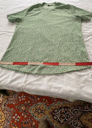 Yeşil Baskılı Düğmeli Hamile Bluzu - Görsel 2