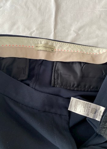 Düğmeli Lacivert Kadın Kot Pantolon - Görsel 6