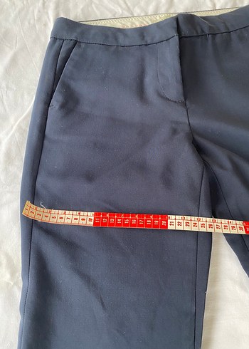 Düğmeli Lacivert Kadın Kot Pantolon - Görsel 4