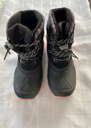 Kız Çocuk Pembe Gri Kürklü Kar Botu - Görsel 6