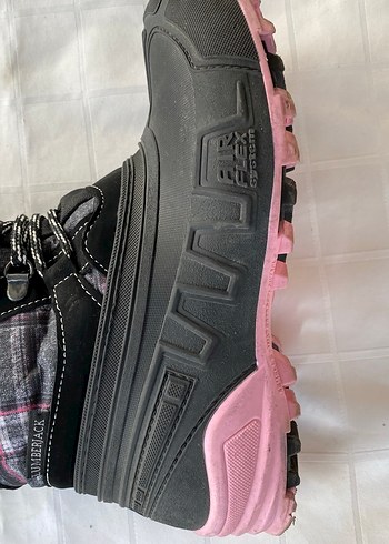 Kız Çocuk Pembe Gri Kürklü Kar Botu - Görsel 2