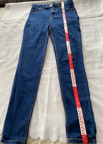 Kadın Mavi Elastik Normal Boy Denim Jean - Görsel 3