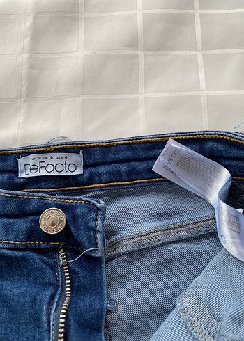 Kadın Mavi Elastik Normal Boy Denim Jean - Görsel 4