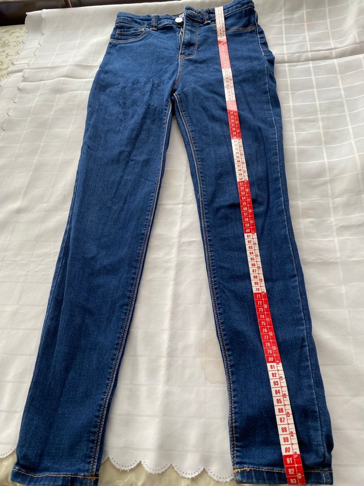 Kadın Mavi Elastik Normal Boy Denim Jean - Görsel 3