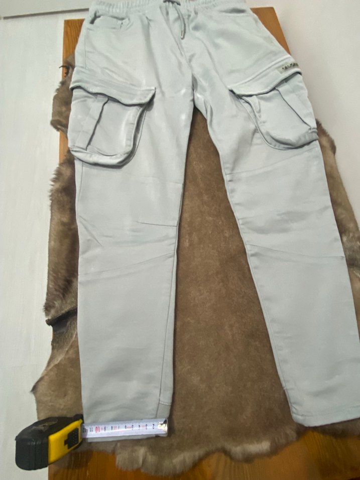 Yeşil Slim Kesim Kargo Pantolon - Görsel 2