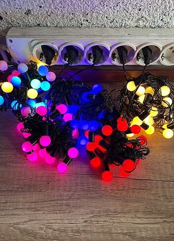 5 METRE 20 TOPLU BONCUK LED RENK ÇEŞİTLERİ MEVCUTTUR 