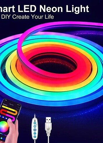 5 M USB Lİ SESE DUYARLI PİXEL NEON LED