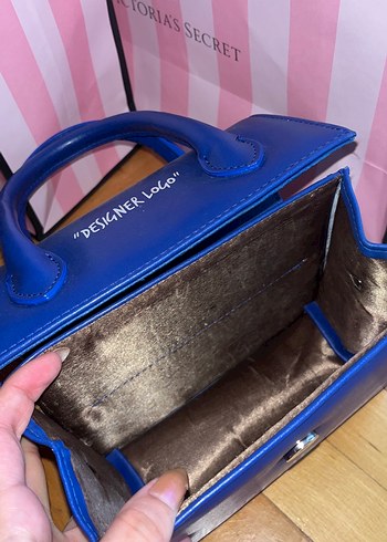 Koyu Mavi Tokalı Deri Kadın Çanta - Görsel 3