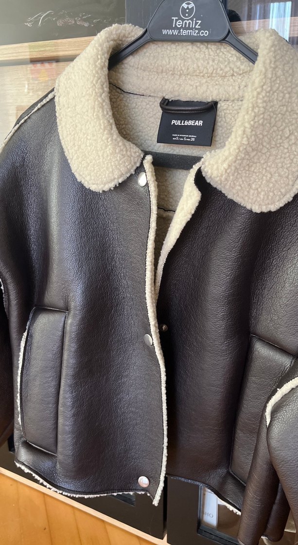 Pull and Bear Deri Kürklü Kadın Ceket - Görsel 2