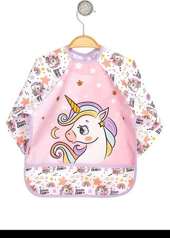 Unicorn Desenli Pembe Bebek Önlüğü - Görsel 5