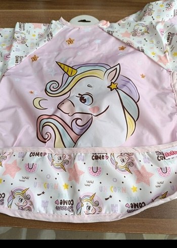 Unicorn Desenli Pembe Bebek Önlüğü - Görsel 4
