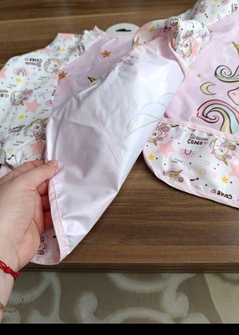 Unicorn Desenli Pembe Bebek Önlüğü - Görsel 6