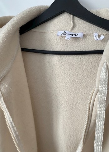 Bej Fermuarlı Kadın Sweatshirt - Görsel 4