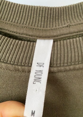 Kadın Bej Basic Sweatshirt Uzun Kollu - Görsel 3