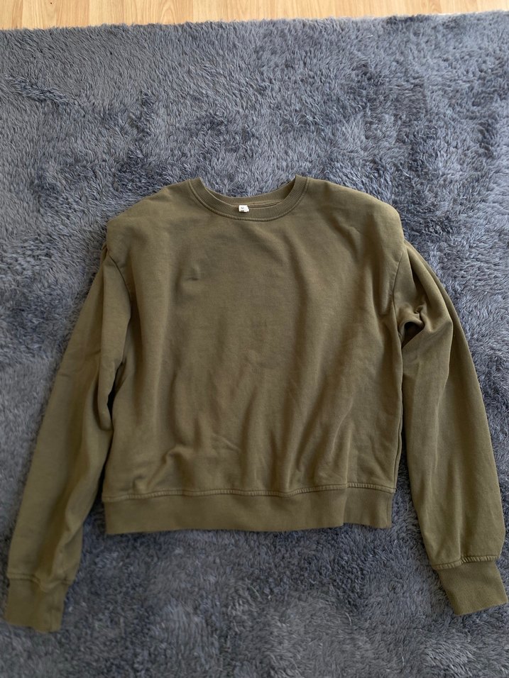 Kadın Bej Basic Sweatshirt Uzun Kollu - Görsel 2