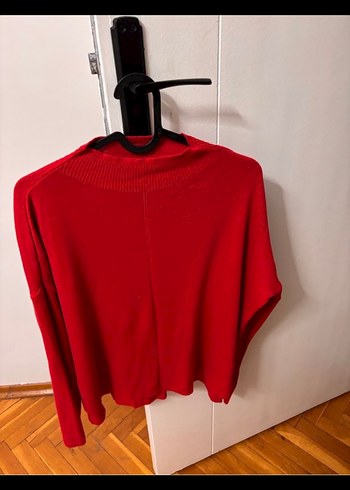 Kadın Kırmızı Kazak - Görsel 2