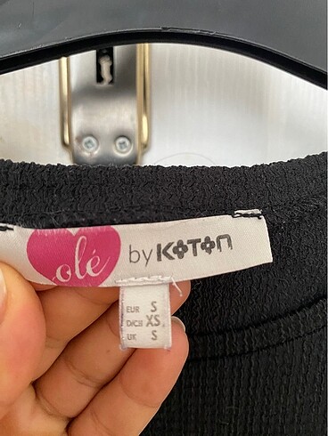 s Beden Koton siyah tshirt