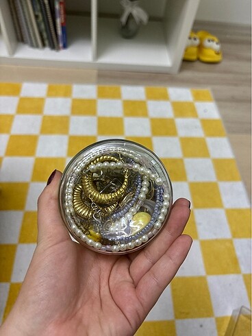 Diğer Takı kavanozu sürpriz 30 parça gold