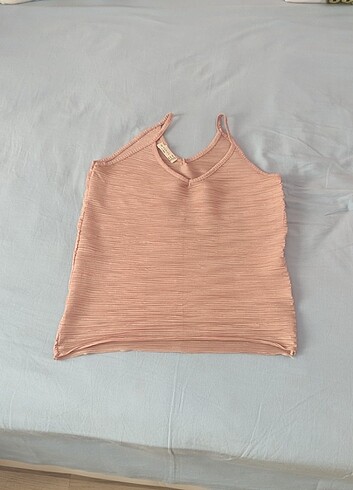 Zara Askılı pudra Bluz
