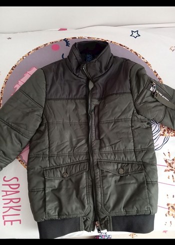 LCW Gri Erkek Çocuk Fermuarlı Streetwear Mont