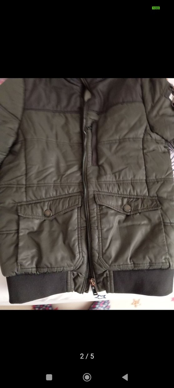 LCW Gri Erkek Çocuk Fermuarlı Streetwear Mont - Görsel 2