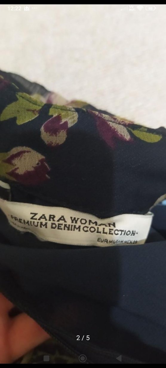 Zara Çiçek Desenli Uzun Bohem Elbise - Görsel 2