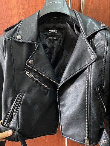 Pull&Bear siyah deri ceket