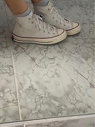 37,5 Beden converse chuck 70 unisex beyaz sneaker 37.5 numara