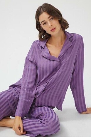 Penti Violet Mor Pijama Takımı Penti Pijama / Gecelik %20 İndirimli -  Gardrops