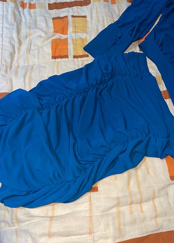 Mavi Drapeli Mini Kadın Takım - Görsel 3