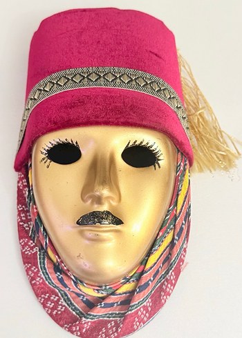 3 ADET DÖNEM ESKİ MASİF AĞAÇ MASKE - Görsel 5