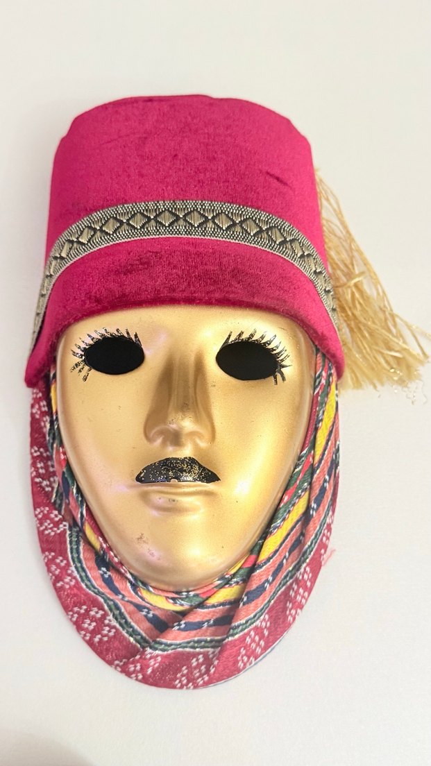 3 ADET DÖNEM ESKİ MASİF AĞAÇ MASKE - Görsel 5