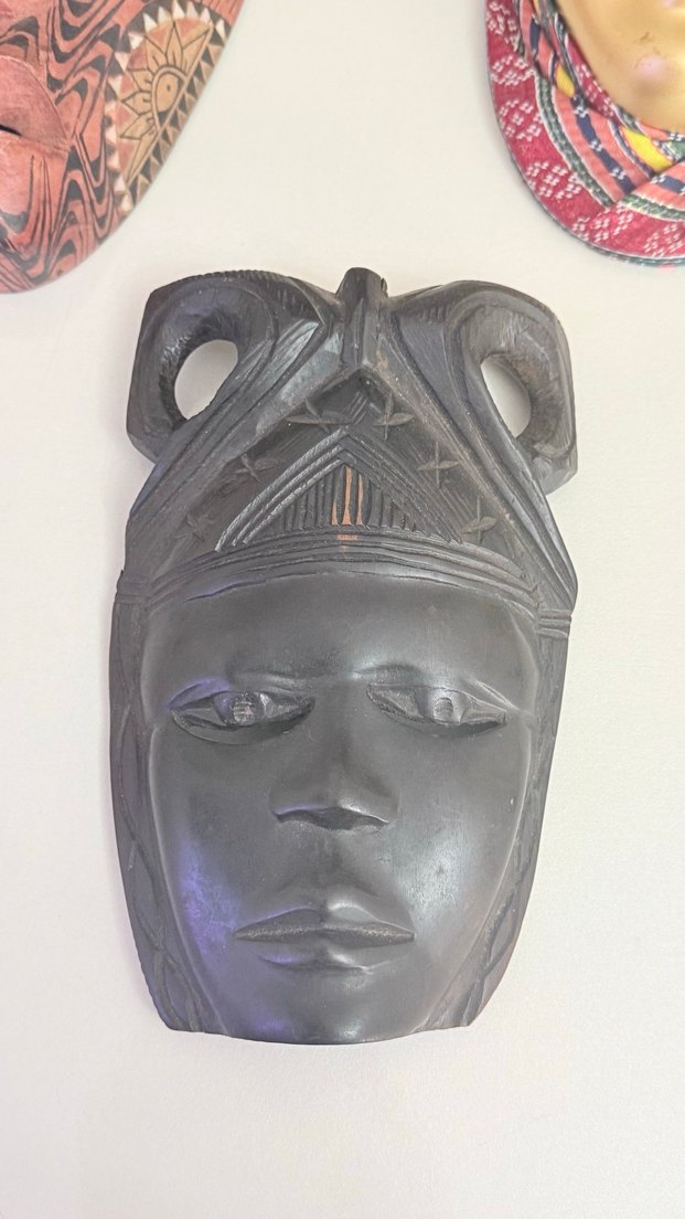 3 ADET DÖNEM ESKİ MASİF AĞAÇ MASKE - Görsel 3