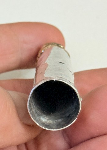 925 AYAR GÜMÜŞ ASLAN BAŞLI BRONZ OBJE - Görsel 6