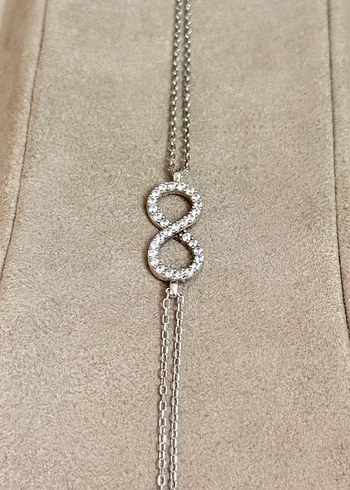 925 AYAR GÜMÜŞ SONSUZLUK BİLEKLİĞİ - Görsel 4