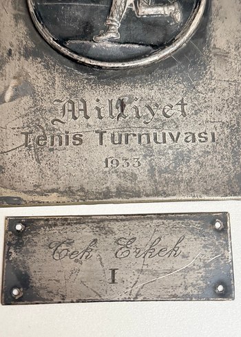 TENİS TURNUVASI 1933 GÜMÜŞ MADALYASI - Görsel 6