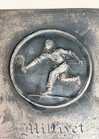 TENİS TURNUVASI 1933 GÜMÜŞ MADALYASI - Görsel 4